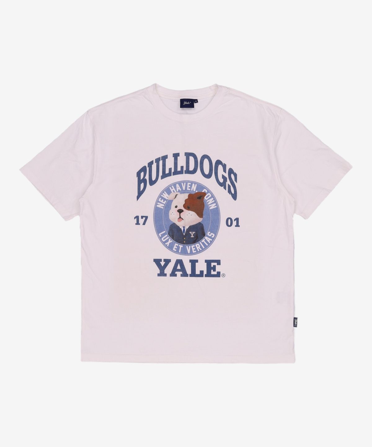 예일(YALE) 불독스 바우와우 반팔티셔츠 화이트 M
