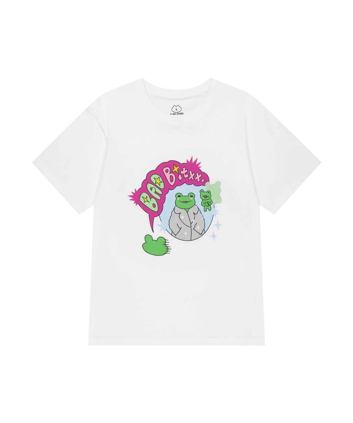 얼렁뚱땅 상점(ULDD STORE) [통닭천사] 나쁜X 개구리 Tee White