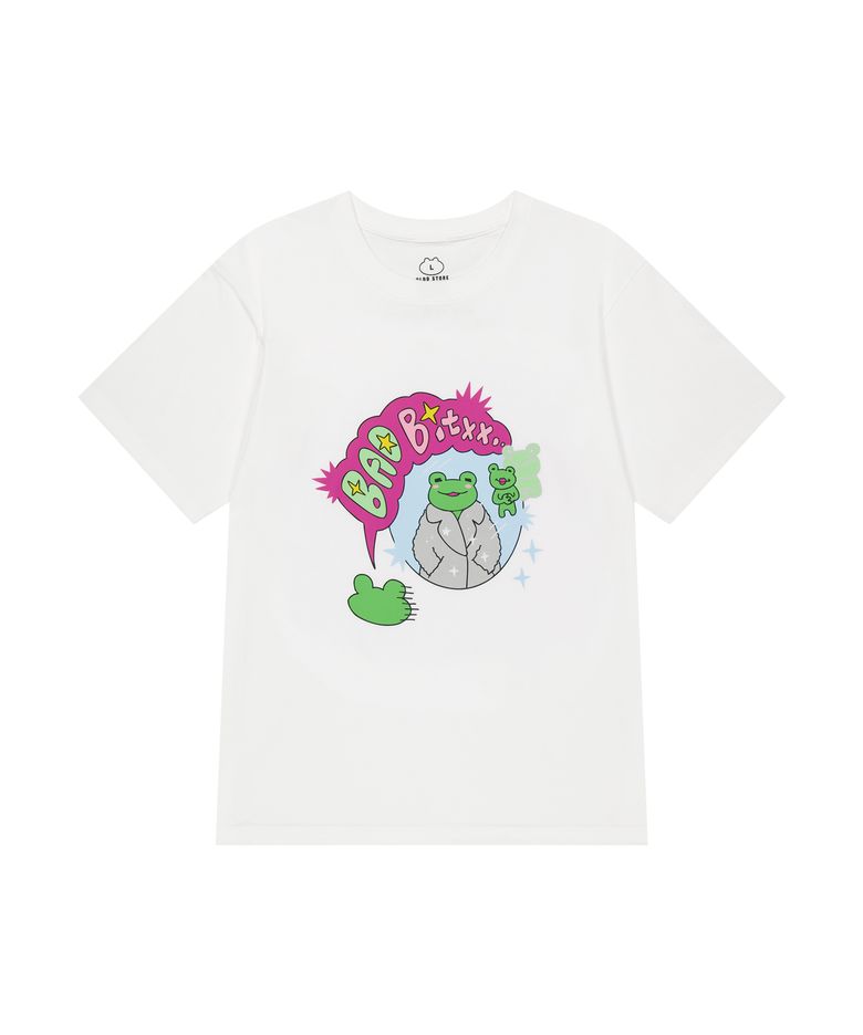 [통닭천사] 나쁜X 개구리 Tee White