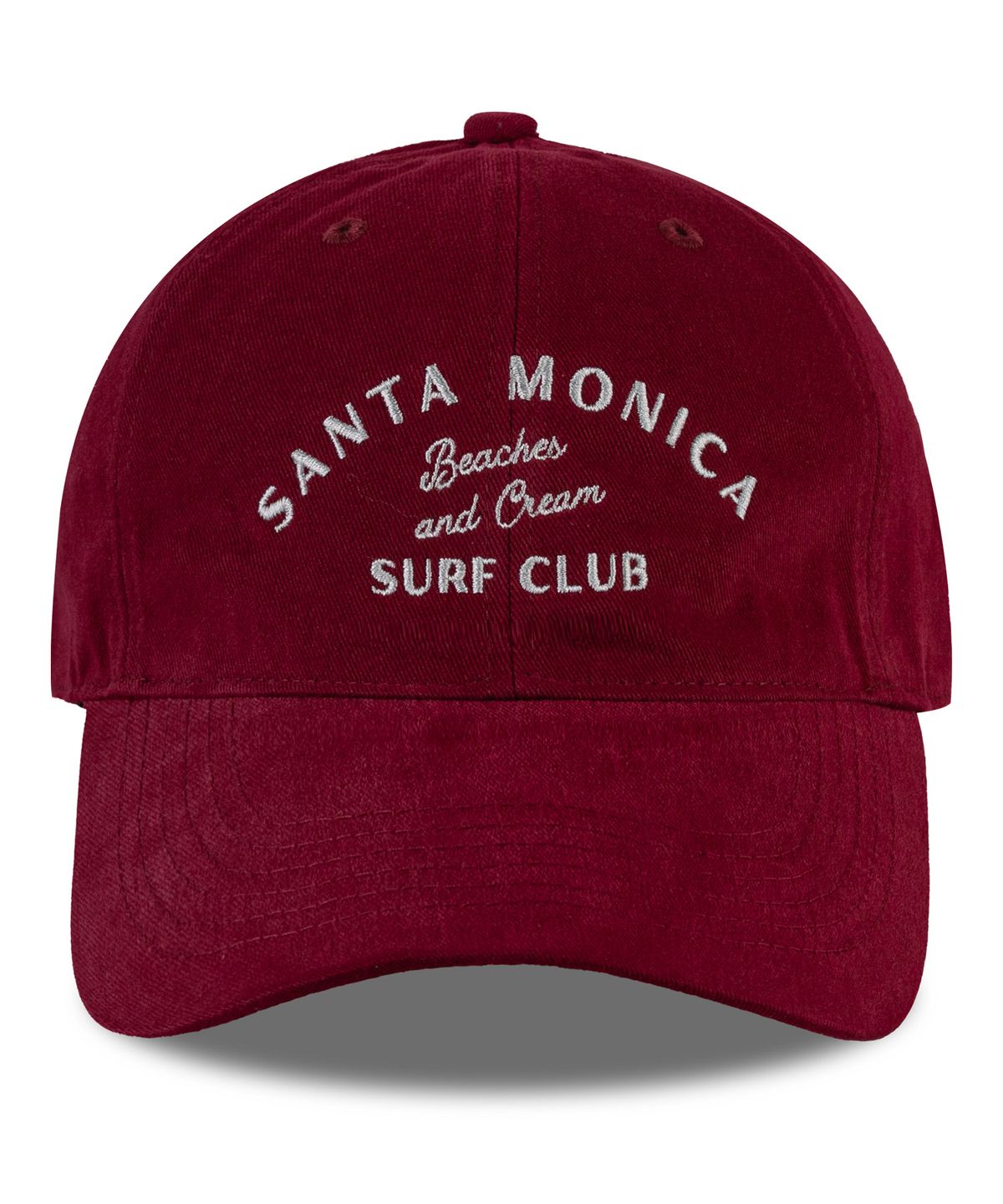 비치스앤크림(BEACHESANDCREAM) SANTA MONICA Cotton Ball cap-red wine
