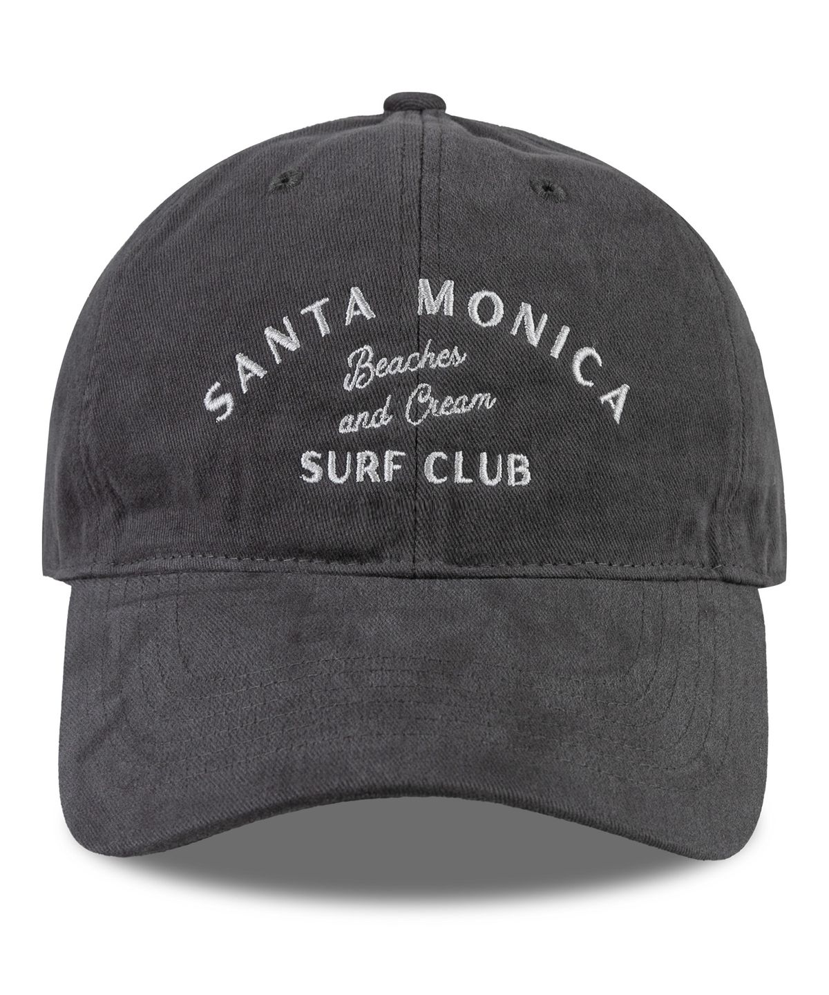 비치스앤크림(BEACHESANDCREAM) SANTA MONICA Cotton Ball cap-charcoal