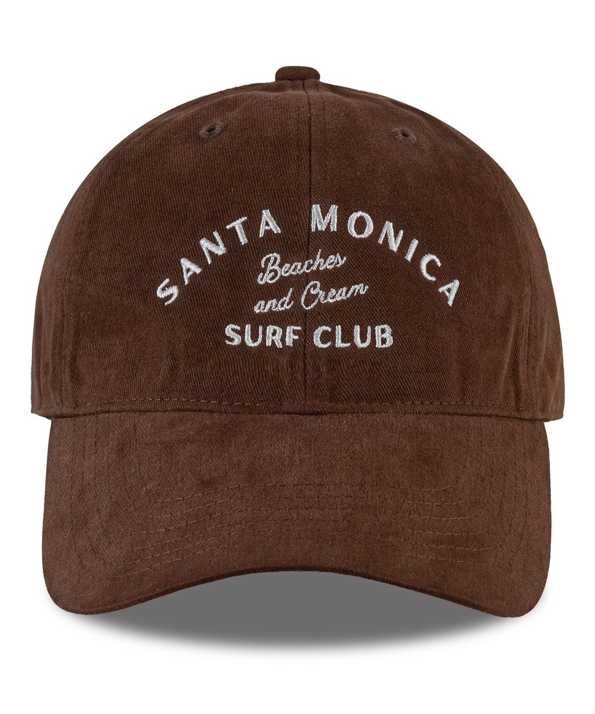 비치스앤크림(BEACHESANDCREAM) SANTA MONICA Cotton Ball cap-brown