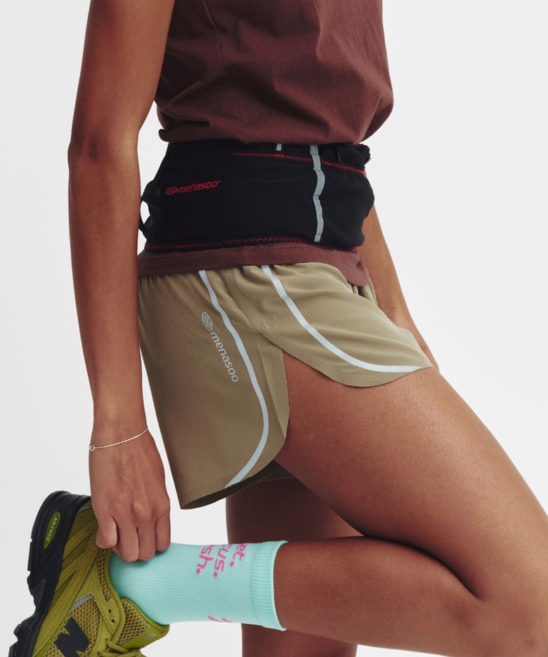 Side Line Running Shorts_Beige