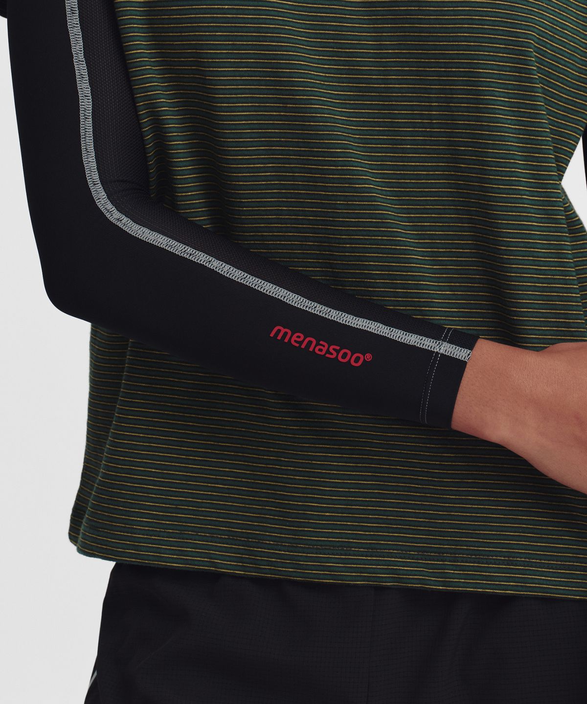 미나수(MENASOO) Air Mesh Running Arm Sleeves_Black