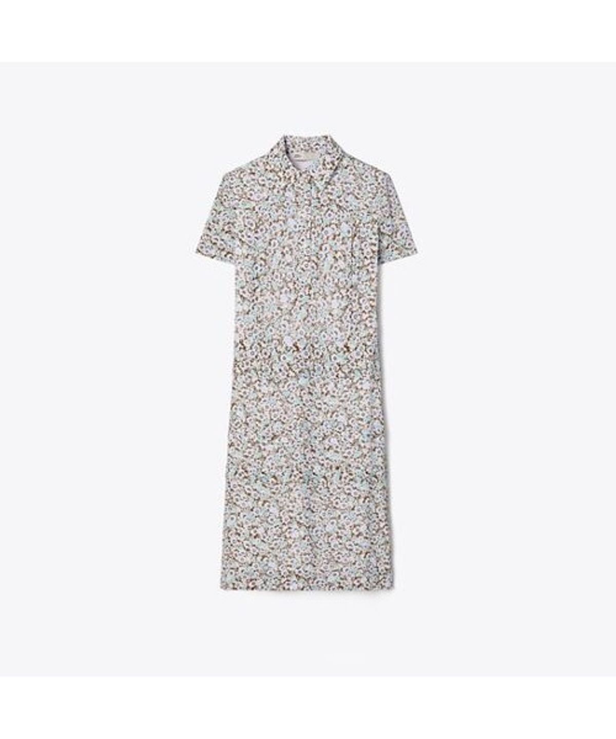 토리버치(TORYBURCH) 프린티드 비스코스 셔츠드레스 - 블루 플로럴
