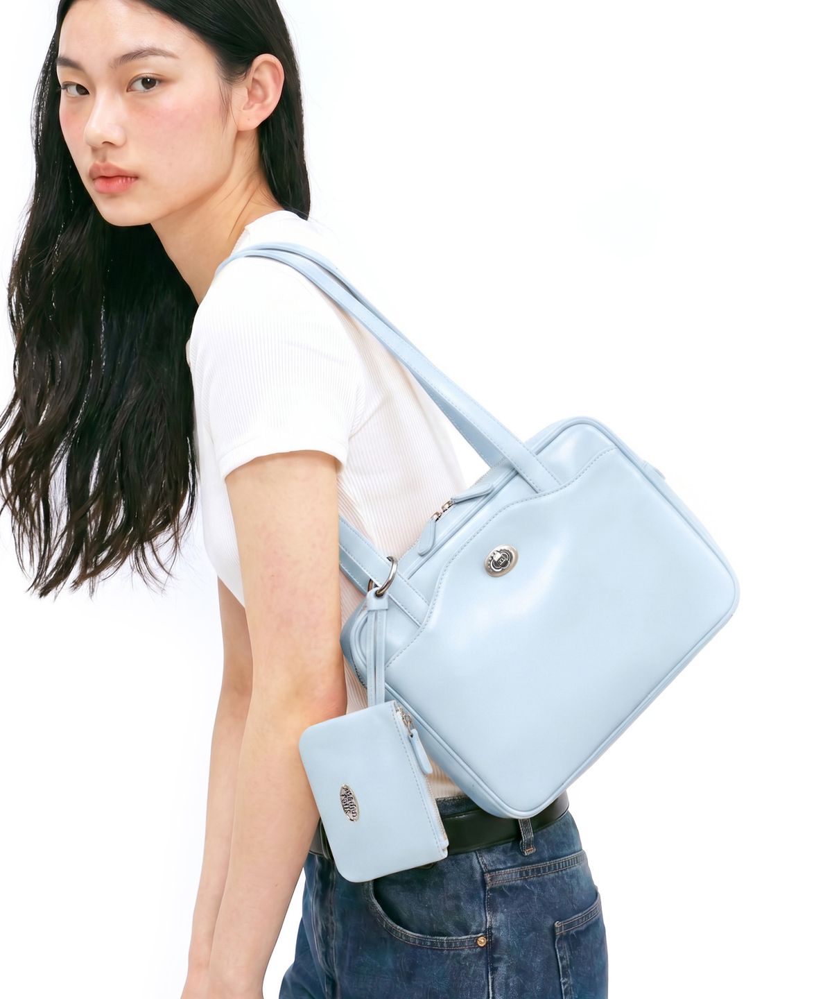 마덴롤즈(MADENROLLS) Module Square Bag Blue