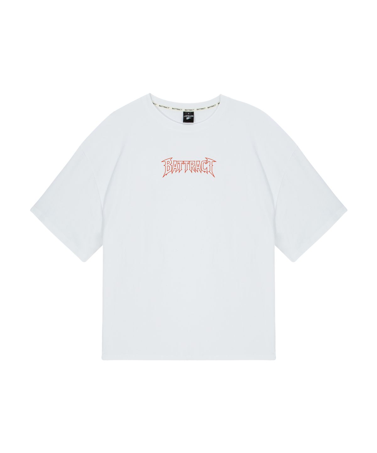 베트랙트(BATTRACT) 레드 베트 오버핏 반팔티 [WHITE]