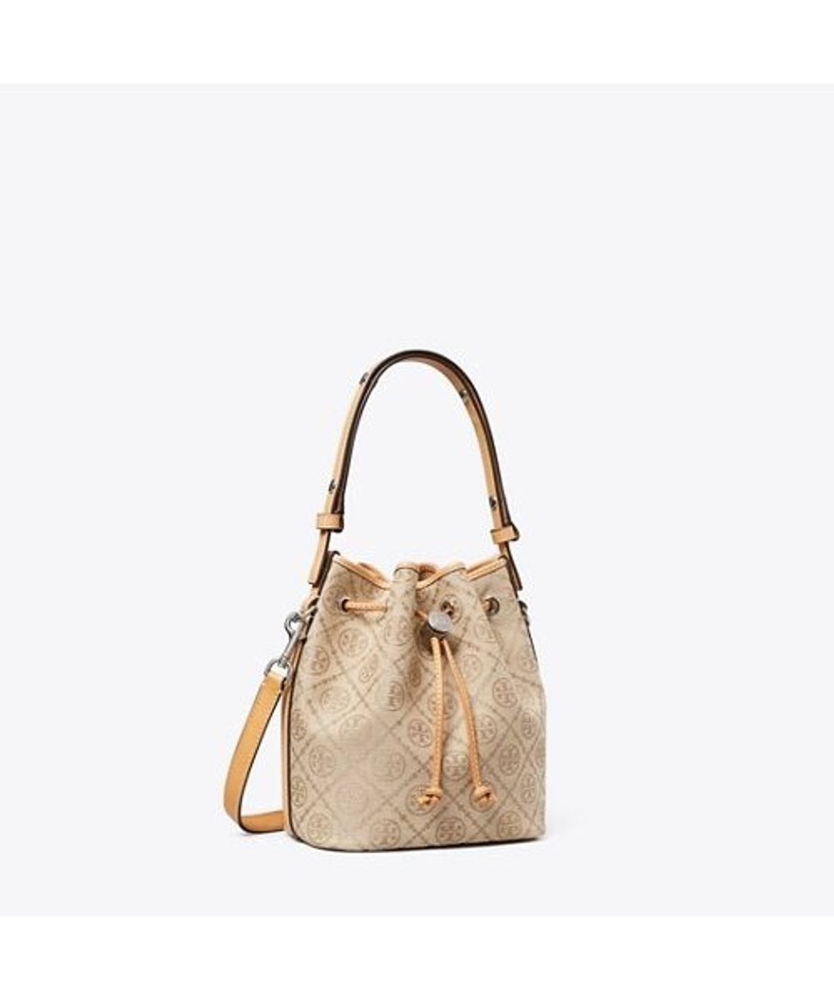 토리버치(TORYBURCH) 티 모노그램 버킷백 - 플랙스