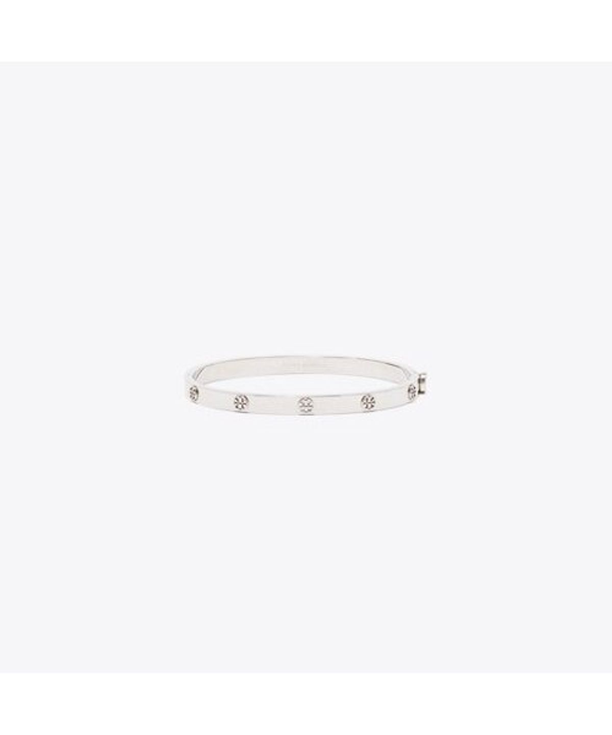 토리버치(TORYBURCH) 틴 아이콘 힌지 브레이슬릿 - 토리 실버