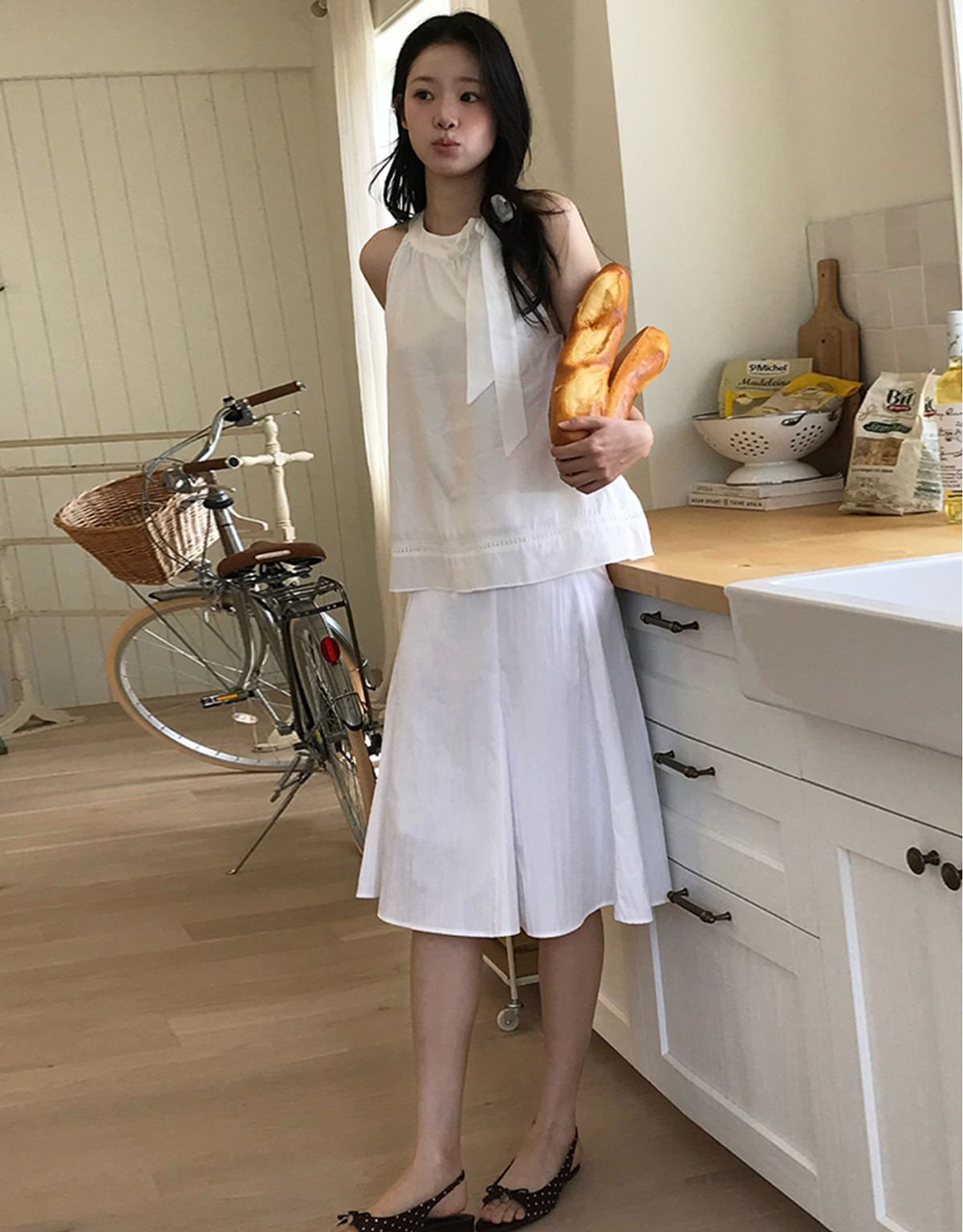 카인더베이비(KINDABABY) roselle skirt - off white