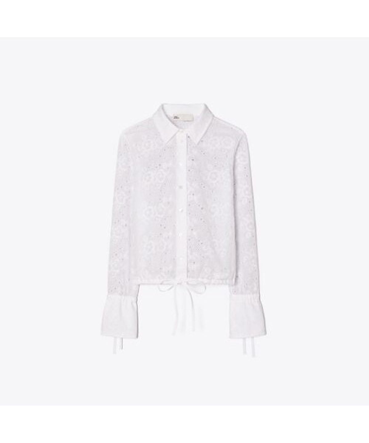 토리버치(TORYBURCH) 아일렛 코튼 블라우스 - 화이트