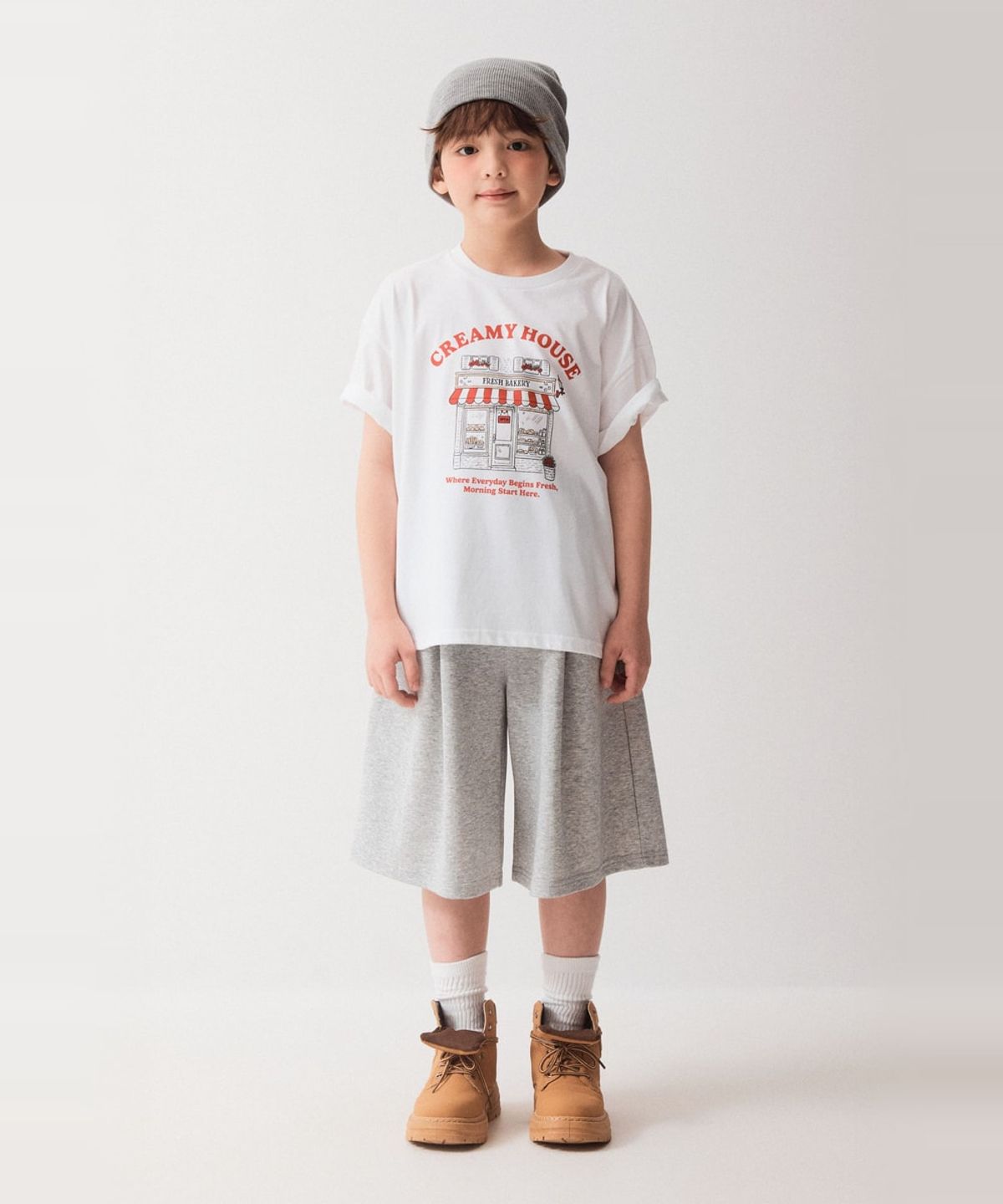 스파오 키즈(SPAO KIDS) [키즈] 원턱주름 버뮤다 팬츠_SPTMG37KU4