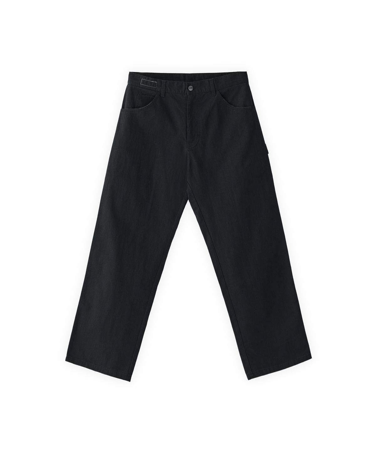 투위드(TUEWID) 002 Washed capenter pants in loose fit black