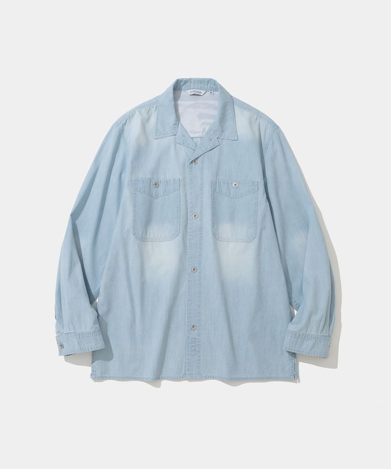 chambray shirt light indigo