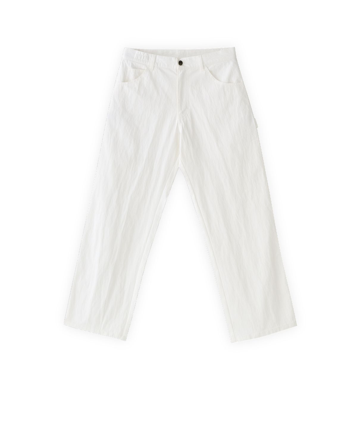 투위드(TUEWID) 002 Washed capenter pants in loose fit white