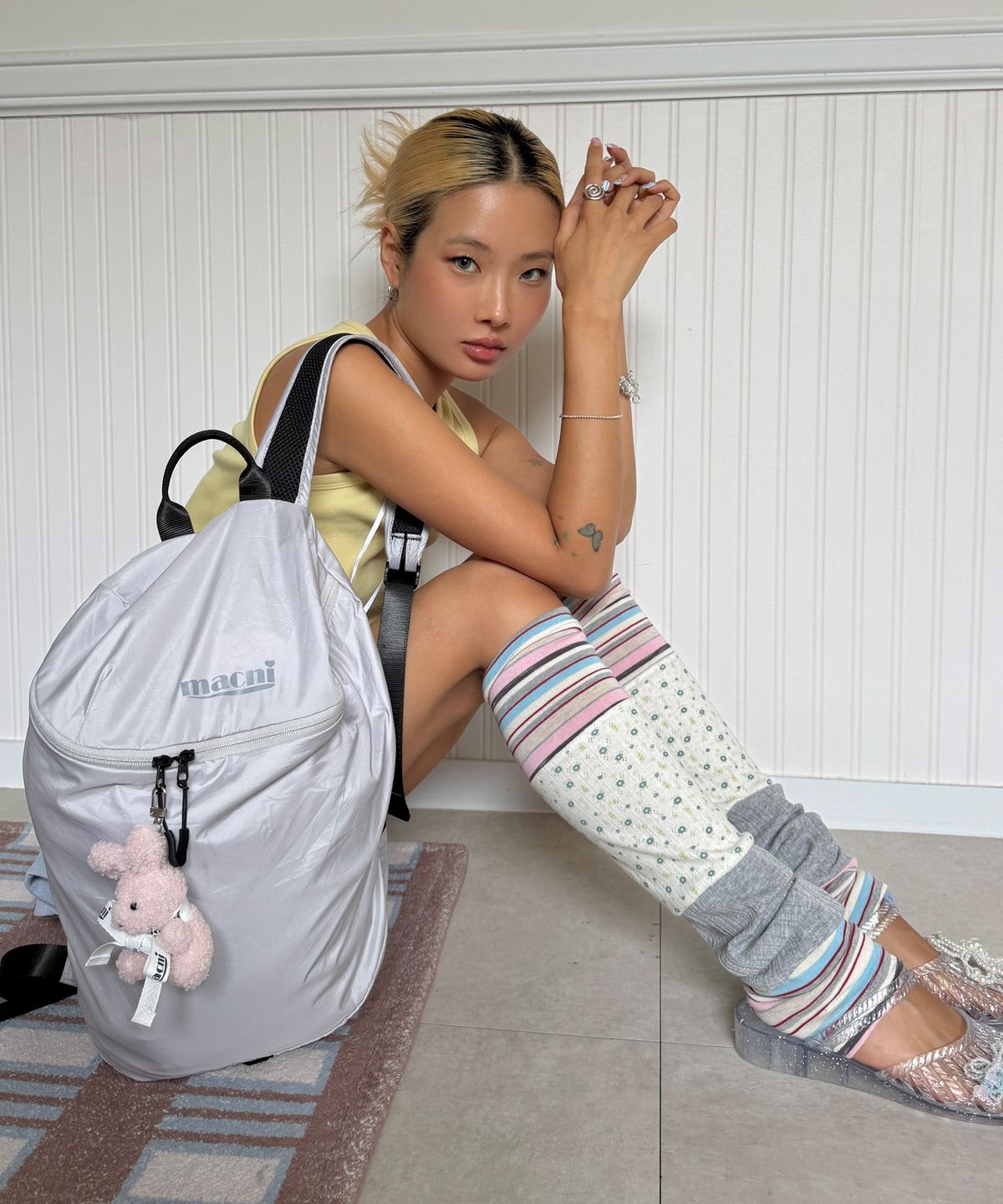 마크니(MACNI) CLOUD BACKPACK LIGHT GREY