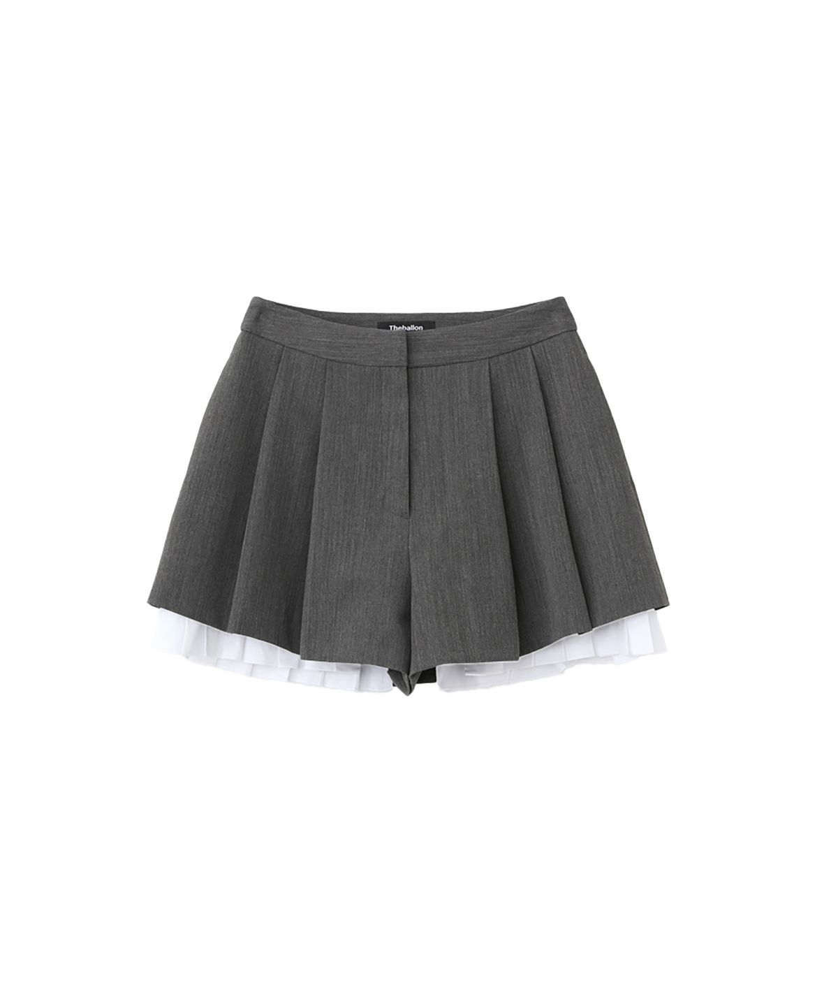 더발론(THE BALLON) PLEATED LAYERED SHORT