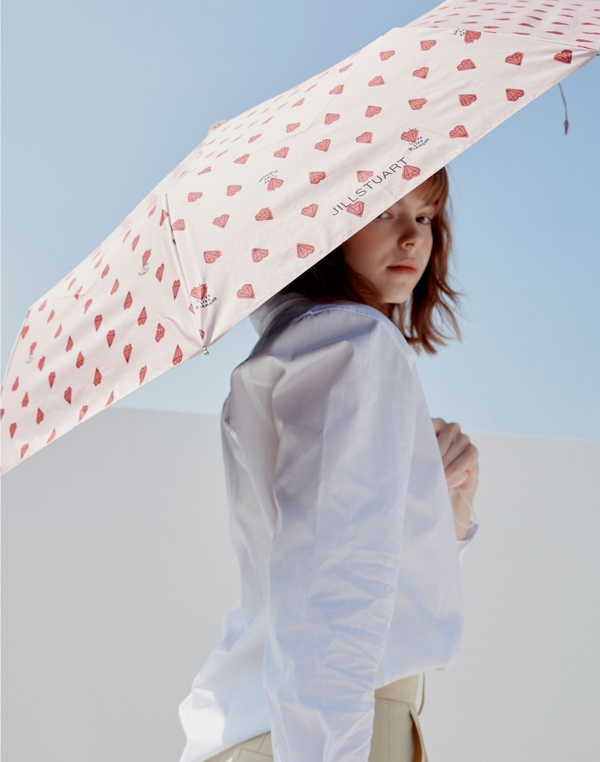 질스튜어트액세서리(JILLSTUART ACC) [우양산/PETIT DIAMOND] 쁘띠 패턴 경량우산 UV차단 2color