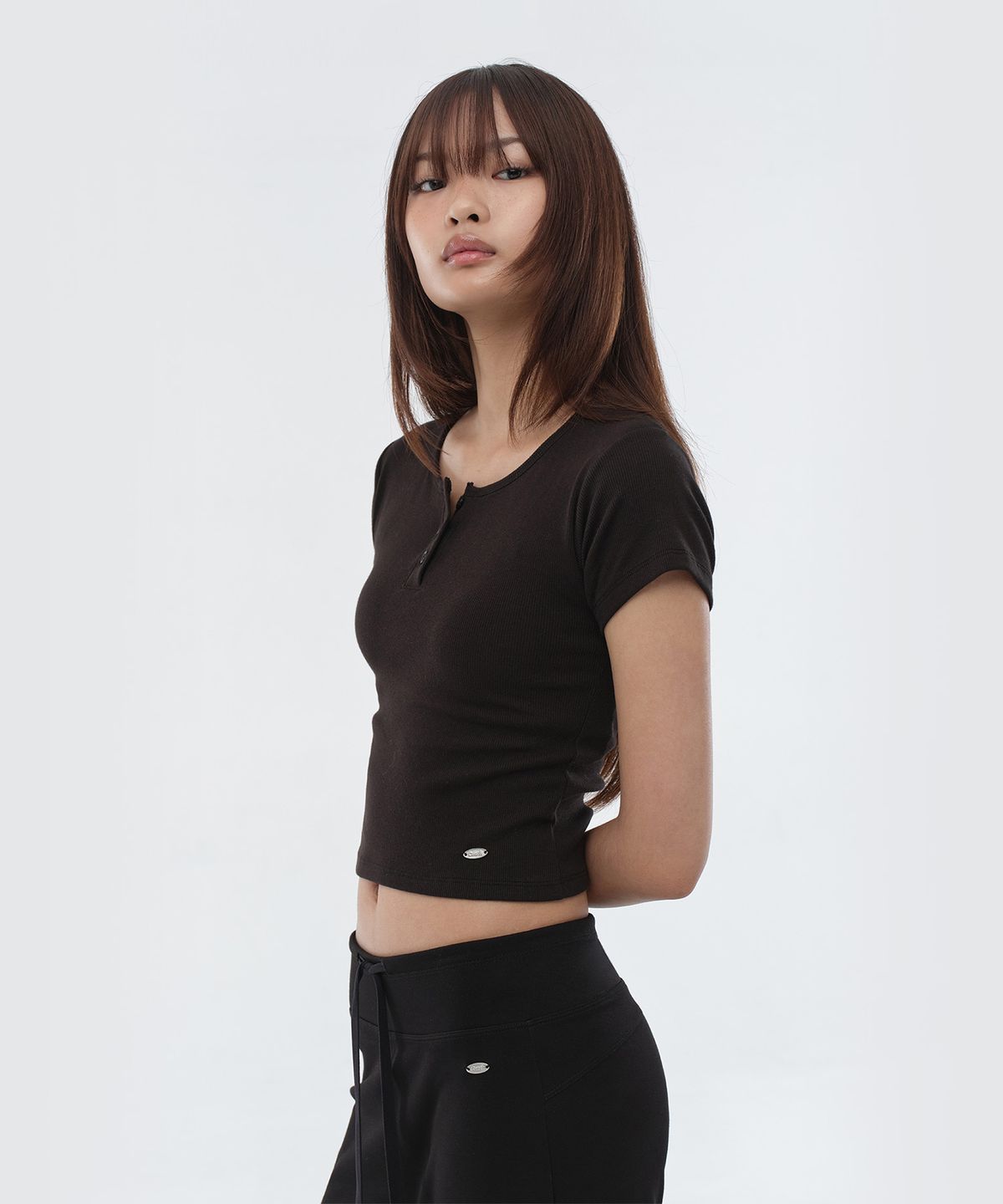 콘치웨어(CONCHWEAR) 캡내장 헨리넥 반팔 티셔츠 (3colors)