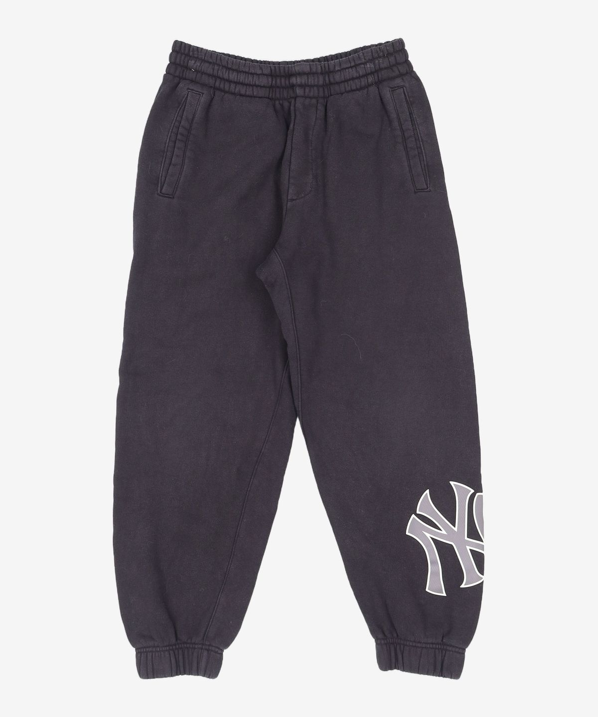 엠엘비(MLB) 베이직 빅로고 기모 루즈핏 조거팬츠 NY (Black) XS