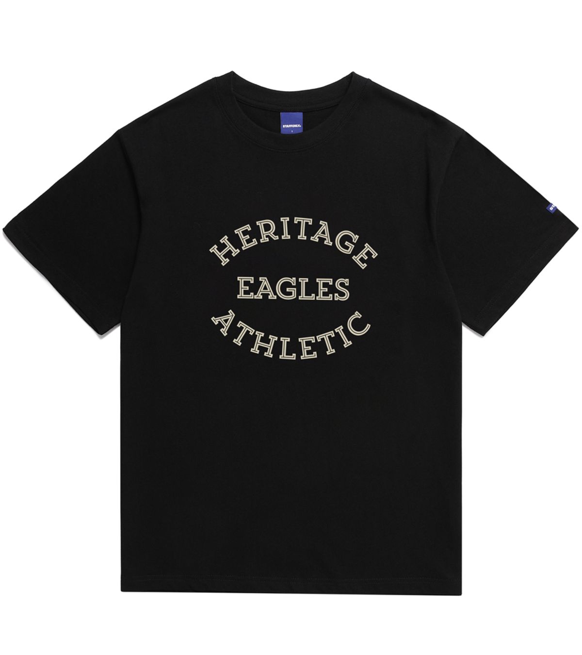 스텝온리(STAFFONLY) HERITAGE EAGLES ATHLETIC TEE (BLACK)