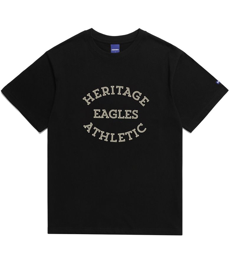 HERITAGE EAGLES ATHLETIC TEE (BLACK)