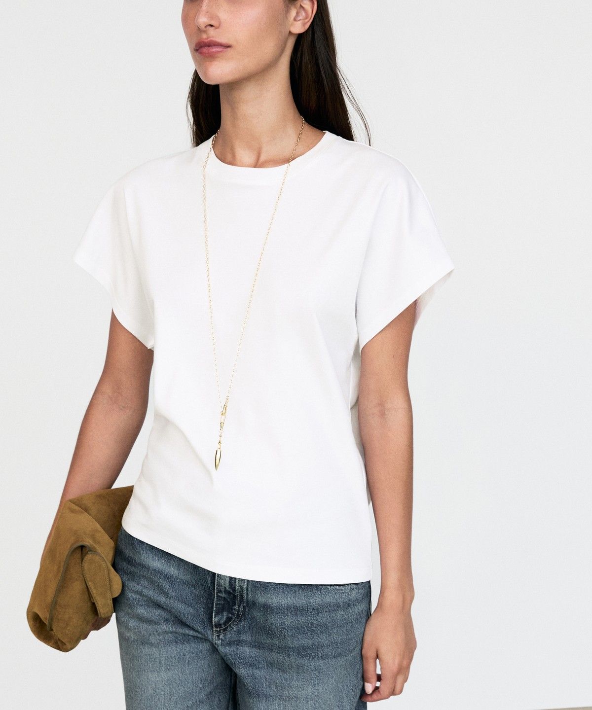 마시모두띠(MASSIMO DUTTI) 100% 면 반팔 티셔츠