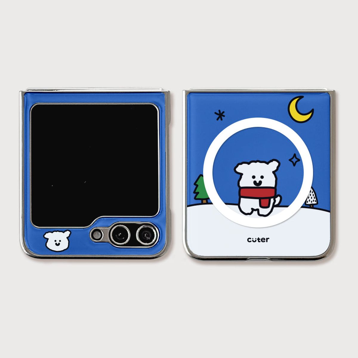 큐터(CUTER) 겨울 말티즈 (맥세이프 에폭시 실버)