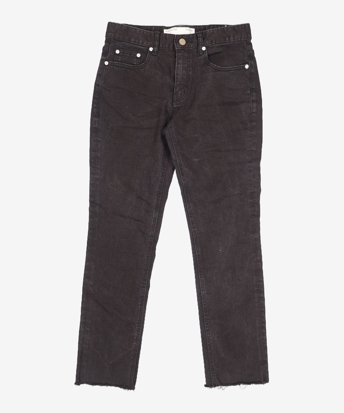 페이탈리즘(FATALISM) black crop jeans #0069 cutting.ver 44