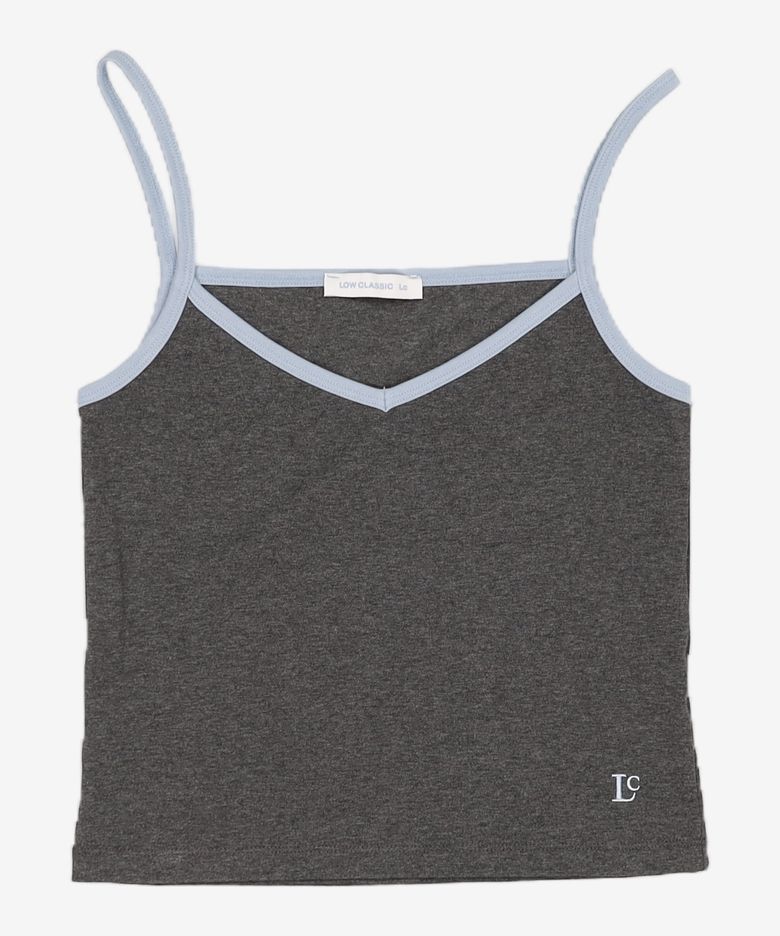 ORGANIC SILKET CAMISOLE_CHARCOAL_LC252TS05CC S