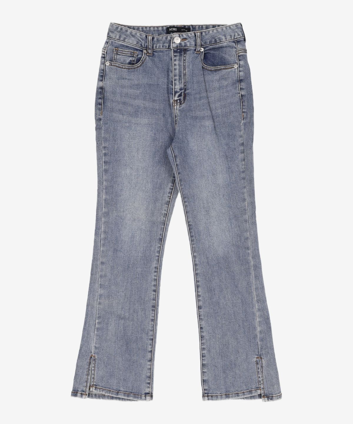 미쏘(MIXXO) 밑단 옆트임 슬림부츠컷 데님 MIWTJCT14J 28