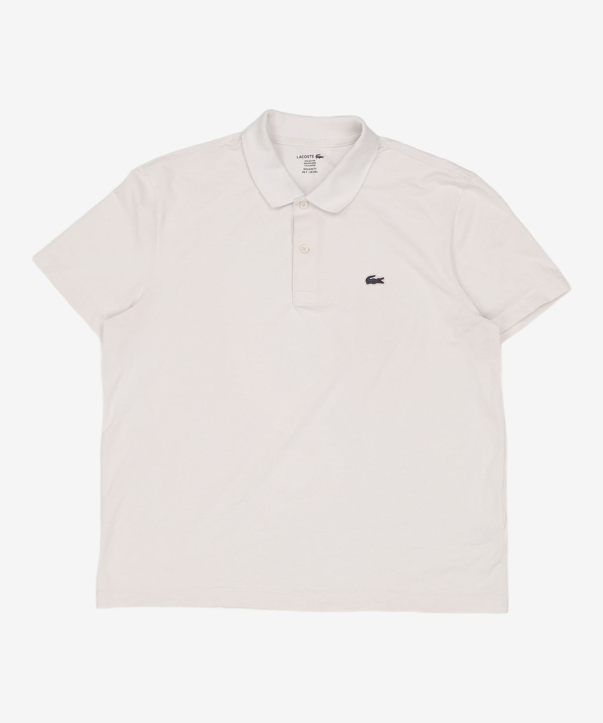 라코스테(LACOSTE) 공용 베이직 반팔 폴로 [화이트] XXL