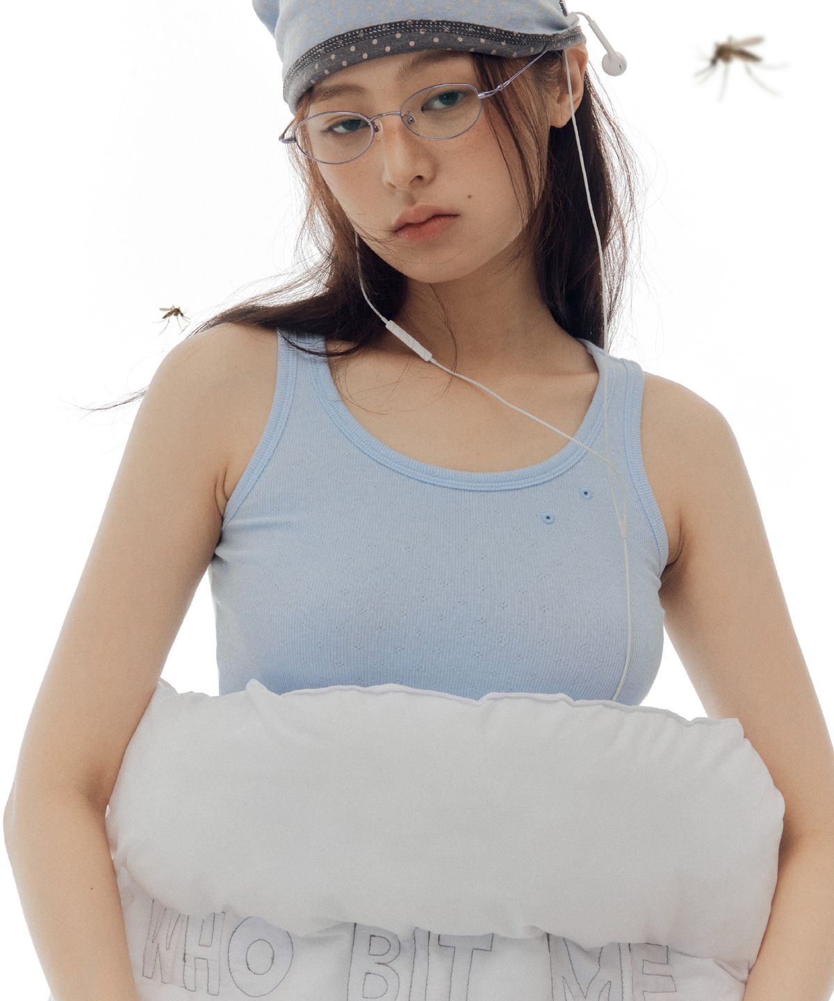 구미코(9UMIKO) MOSQUITO SLEEVELESS BLUE
