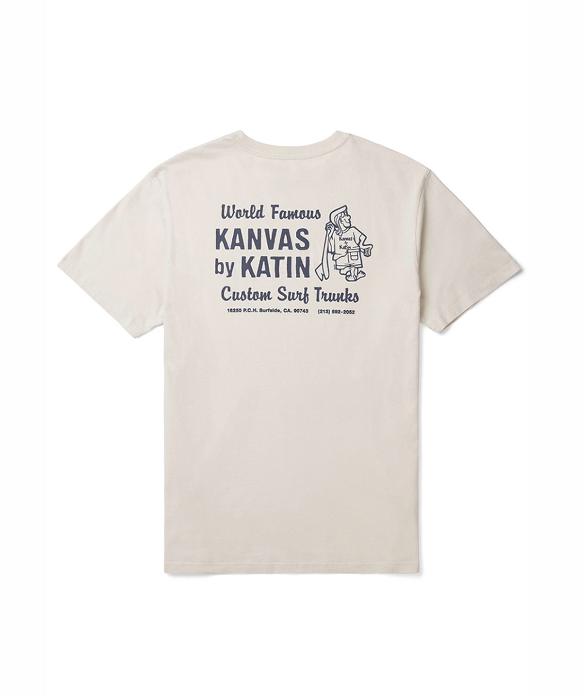 케이튼(KATIN) 레그 반팔 티셔츠 - 빈티지 화이트