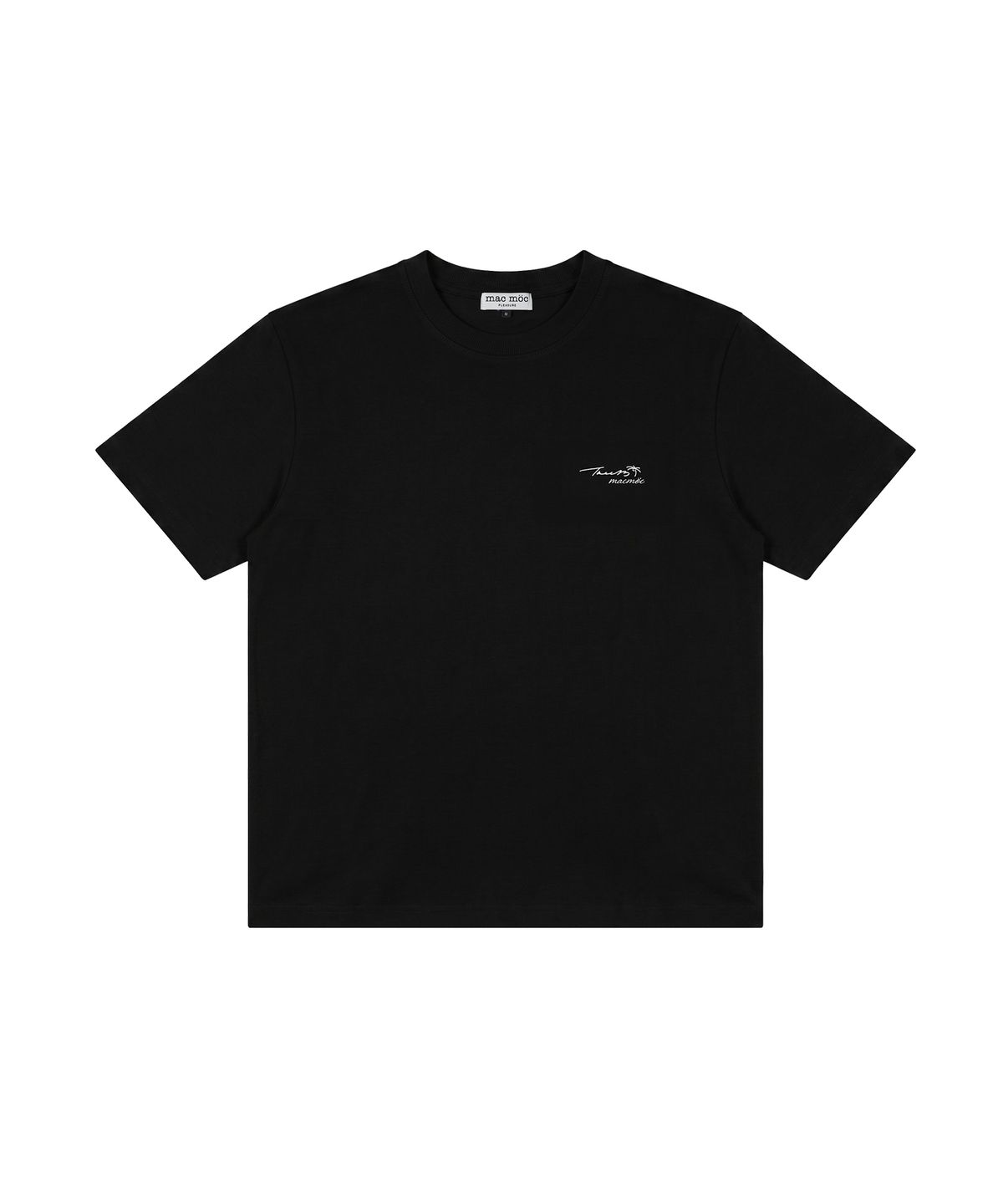 마크모크(MAC MOC) [마크모크X나무13] Duet 듀엣 남여공용 반팔 티셔츠_Black