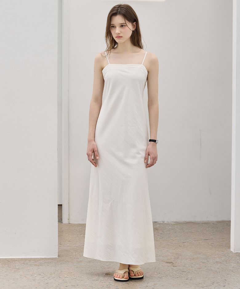 Urban Crease Sun Dress_Light Cream