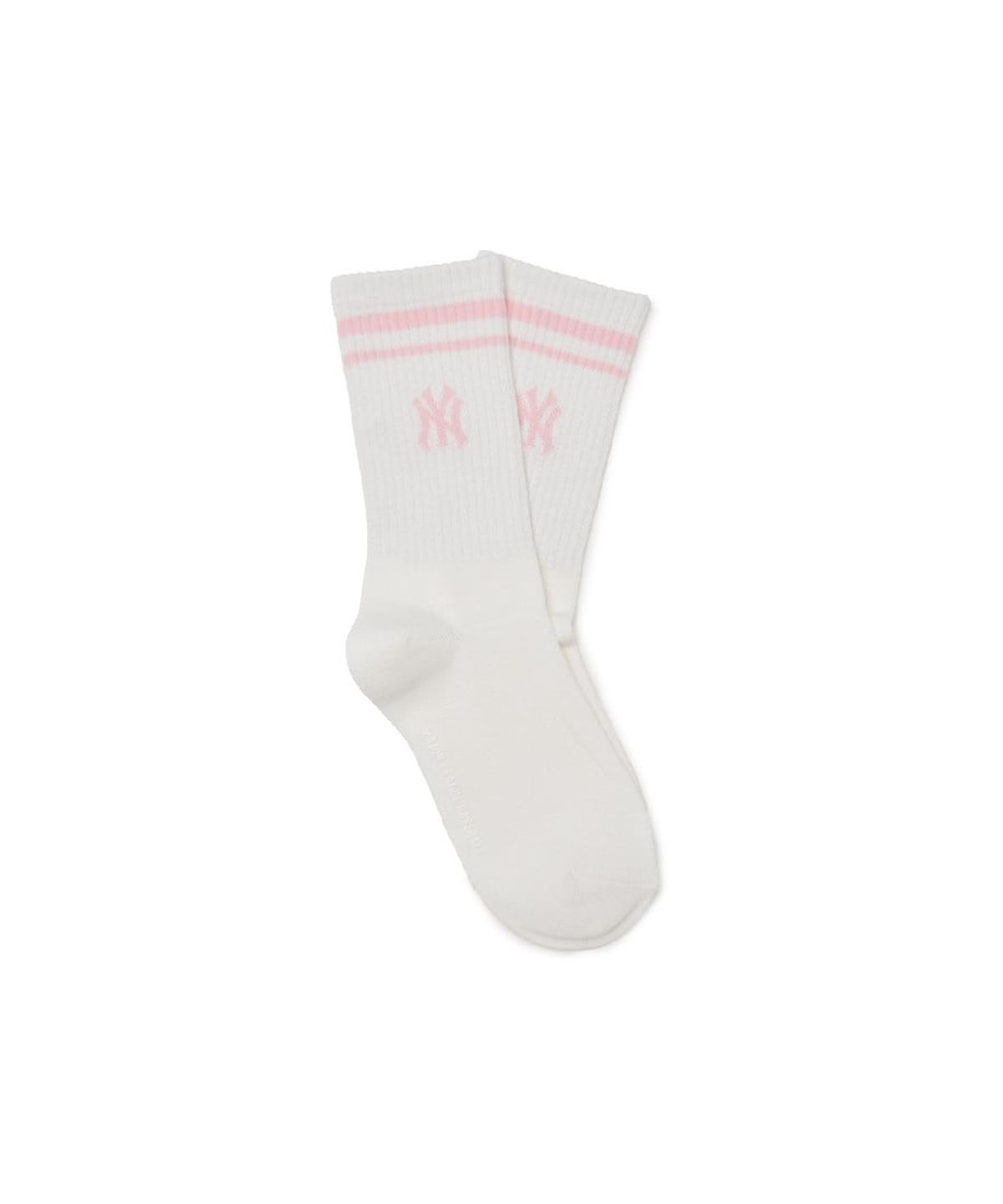 엠엘비 키즈(MLB KIDS) 베이직 스트라이프 크루 양말 NY (L.Pink)