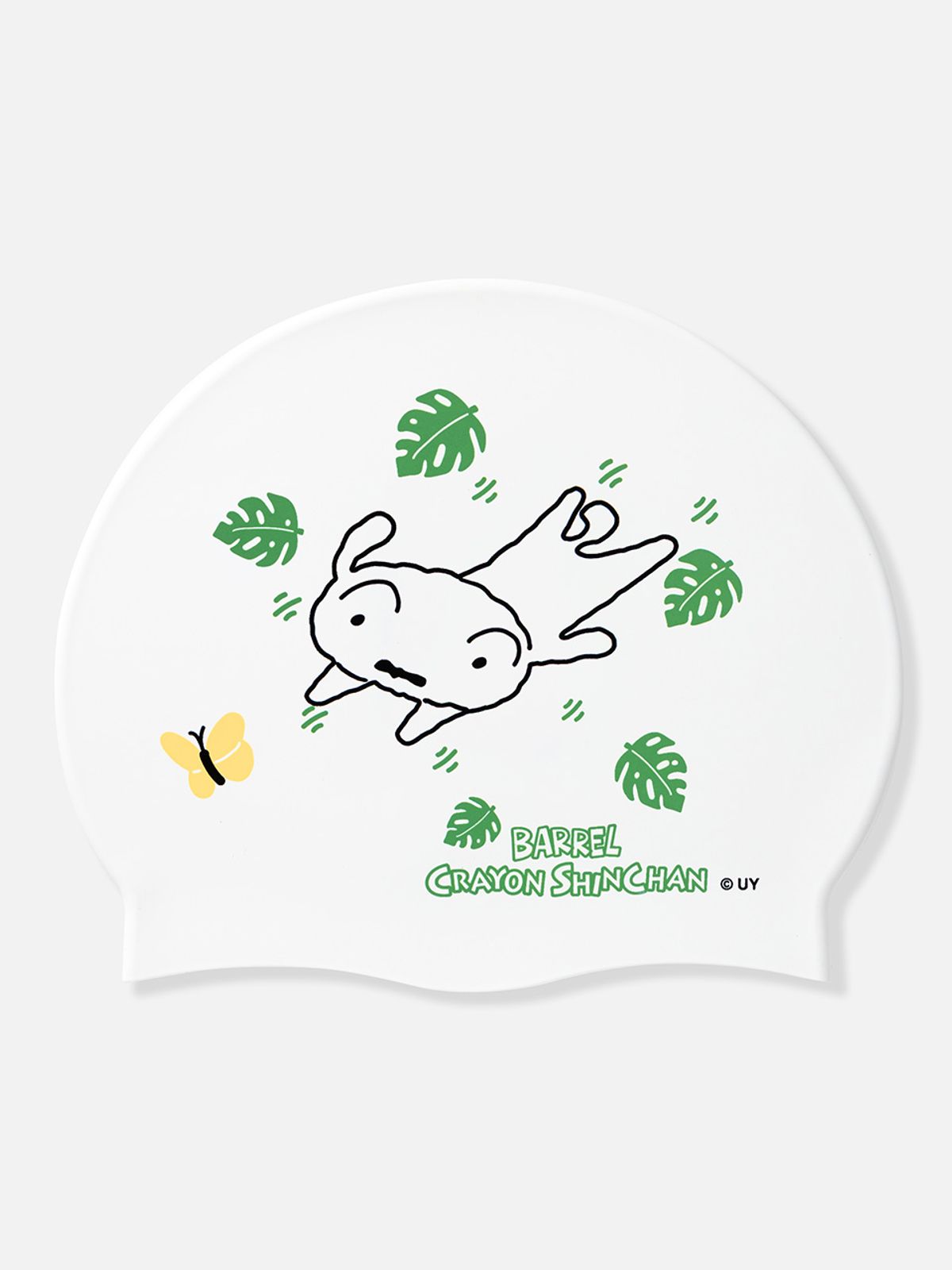 배럴(BARREL) 짱구 흰둥이 리프데이 실리콘 스윔 캡 화이트 (B6SUASC100WHT)