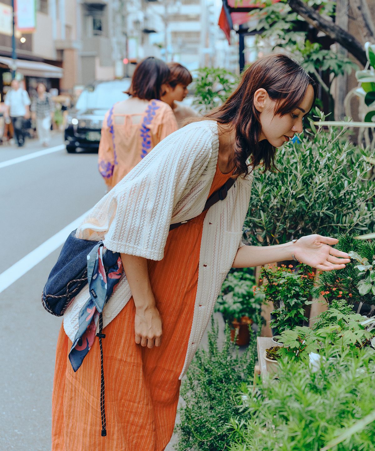디오디(DOD) 여성) 마사 스트라이프 원피스(ORANGE)
