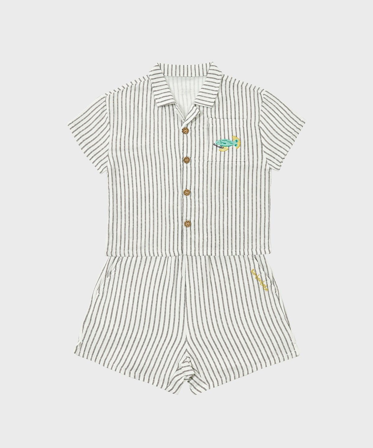 밤부베베(BAMBOOBEBE) 리틀 마르쉐 요루거즈 셔츠 상하복