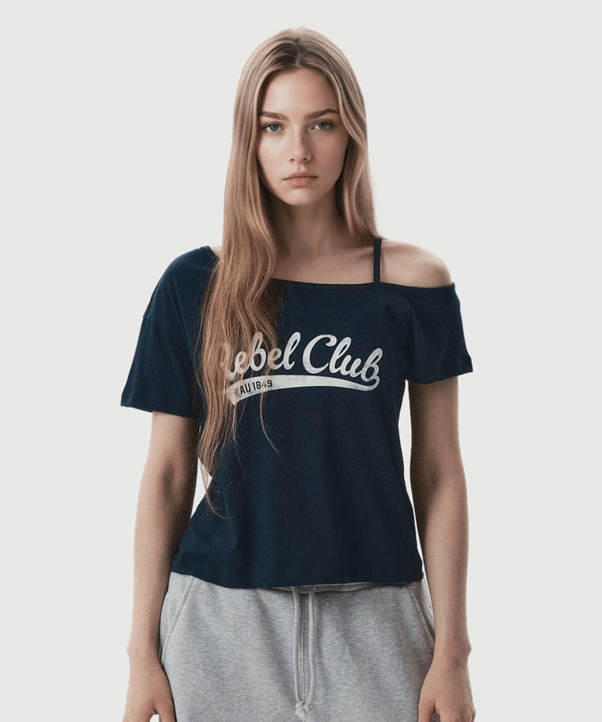 후아유(WHO.A.U) One-Shoulder T-shirt(F) / WHRPG3723F
