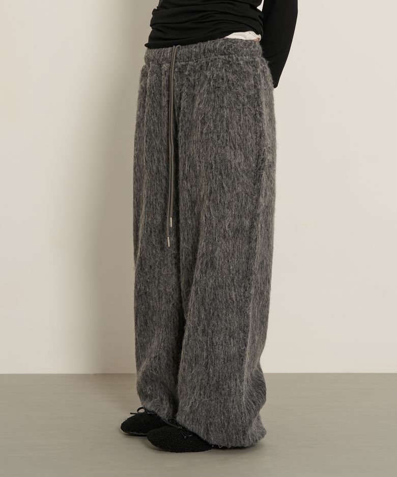 Brushed Hairy Pants (Charcoal)