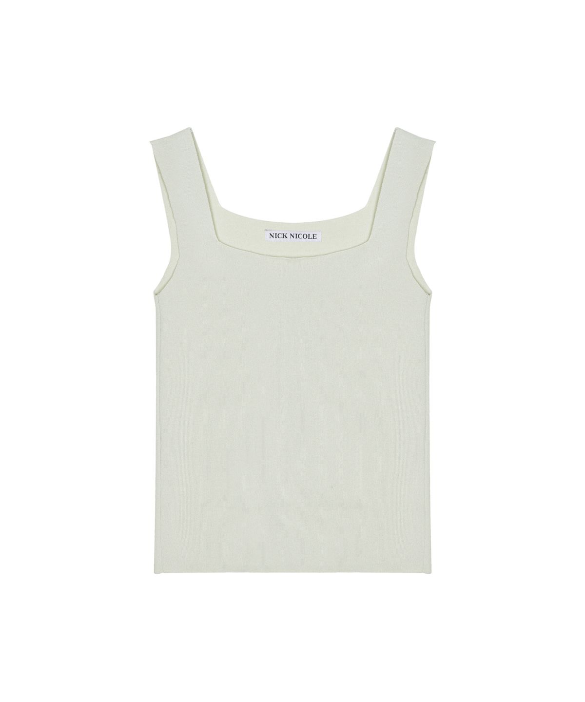 닉앤니콜(NICK&NICOLE) SQUARE NECK KNIT SLEEVELESS_MINT
