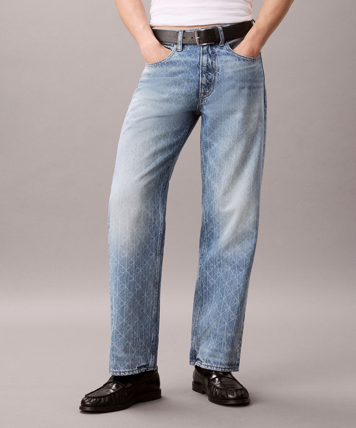 캘빈클라인 진(CALVIN KLEIN JEANS) 90S 스트레이트 블러바드 블루 진 4RH903G 7J4