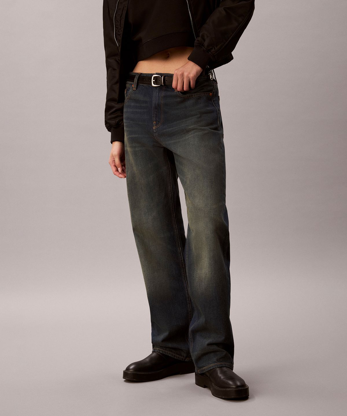 캘빈클라인 진(CALVIN KLEIN JEANS) 여성 90s 스트레이트 다크 블루 데님 47H733G 0TT