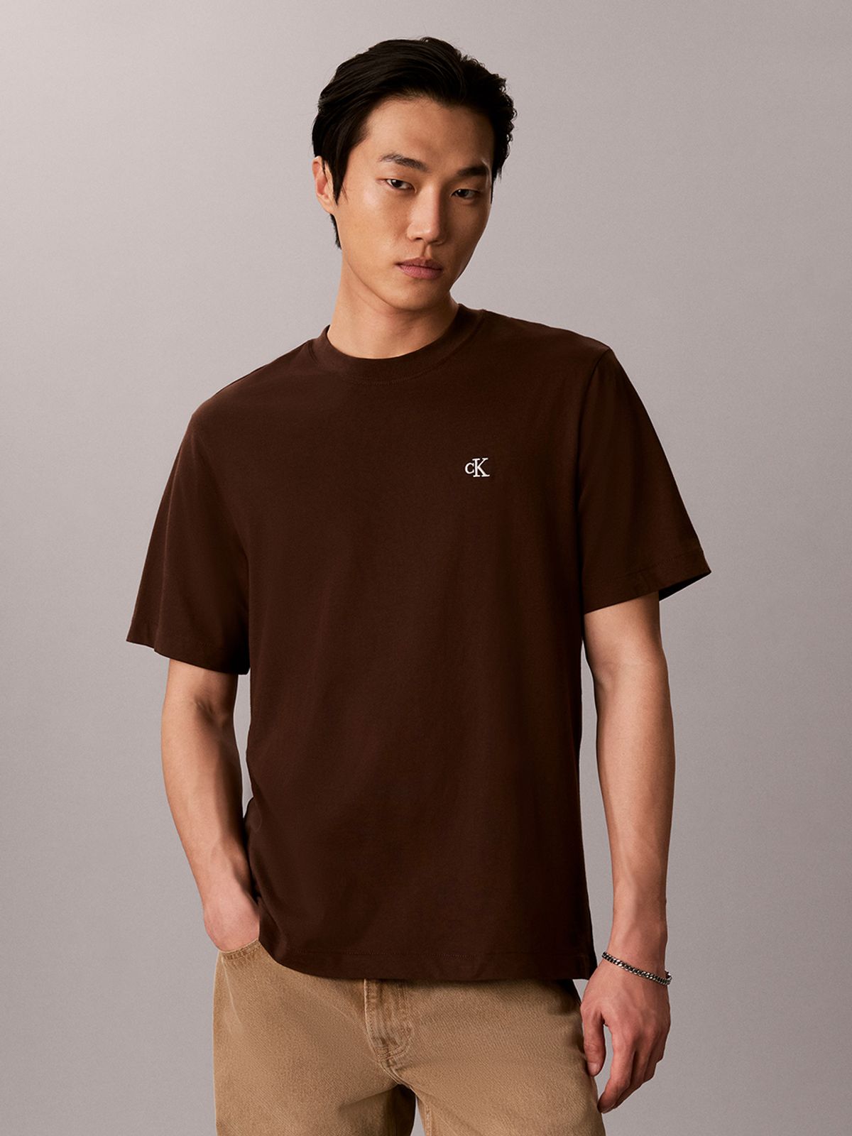 캘빈클라인 진(CALVIN KLEIN JEANS) 이지 모노그램 반팔 티셔츠 4RC275G WFM
