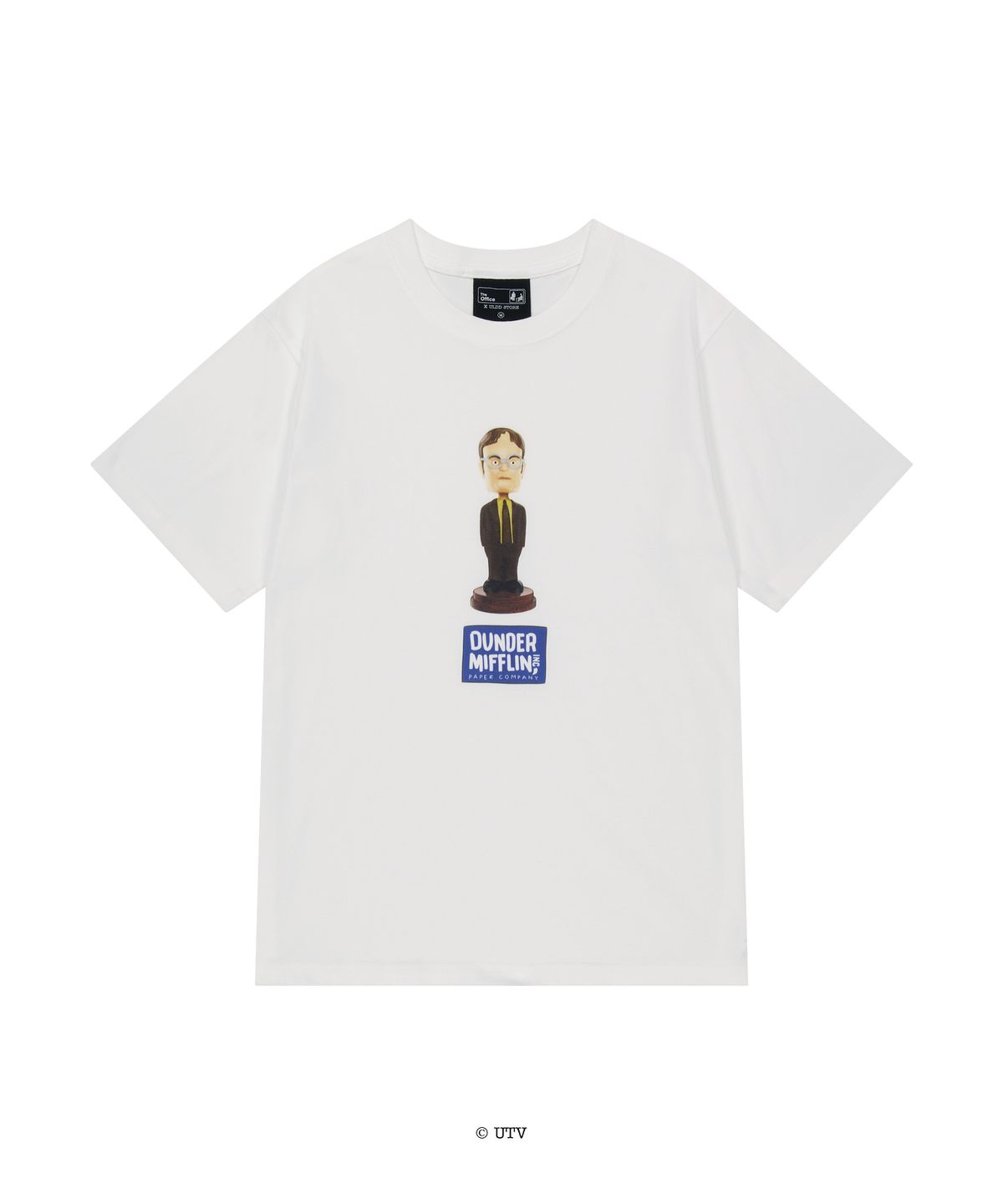 얼렁뚱땅 상점(ULDD STORE) [The Office] Dwight Bobblehead Tee White