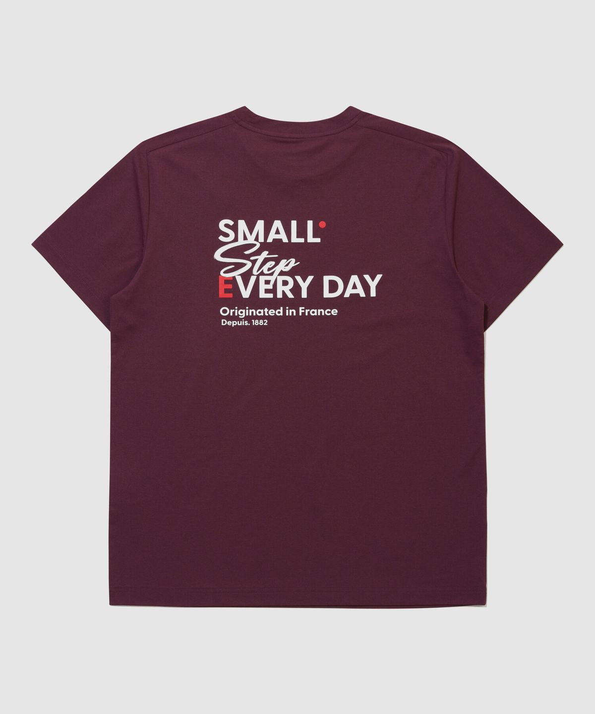 르꼬끄(LECOQ) 유니 백그래픽 반팔티 - 퍼플 QR323RRS72