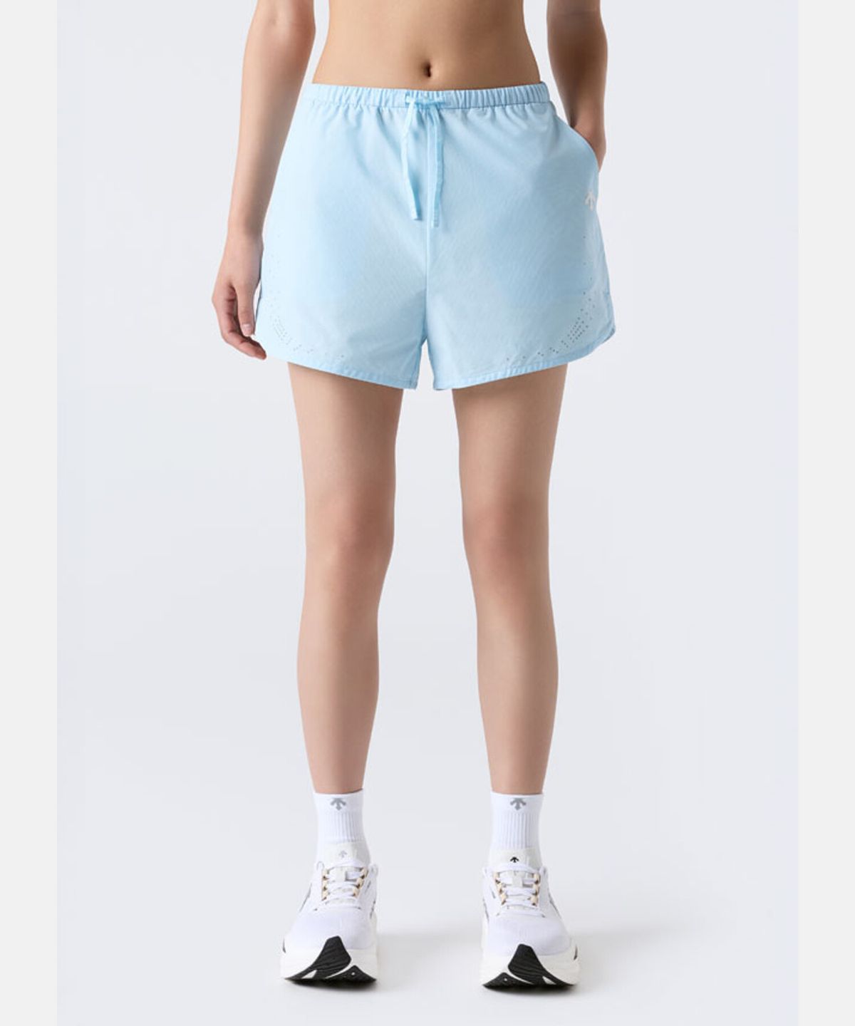 데상트(DESCENTE) 여성 러닝 3인치 쇼츠 블루 SR322RHP72