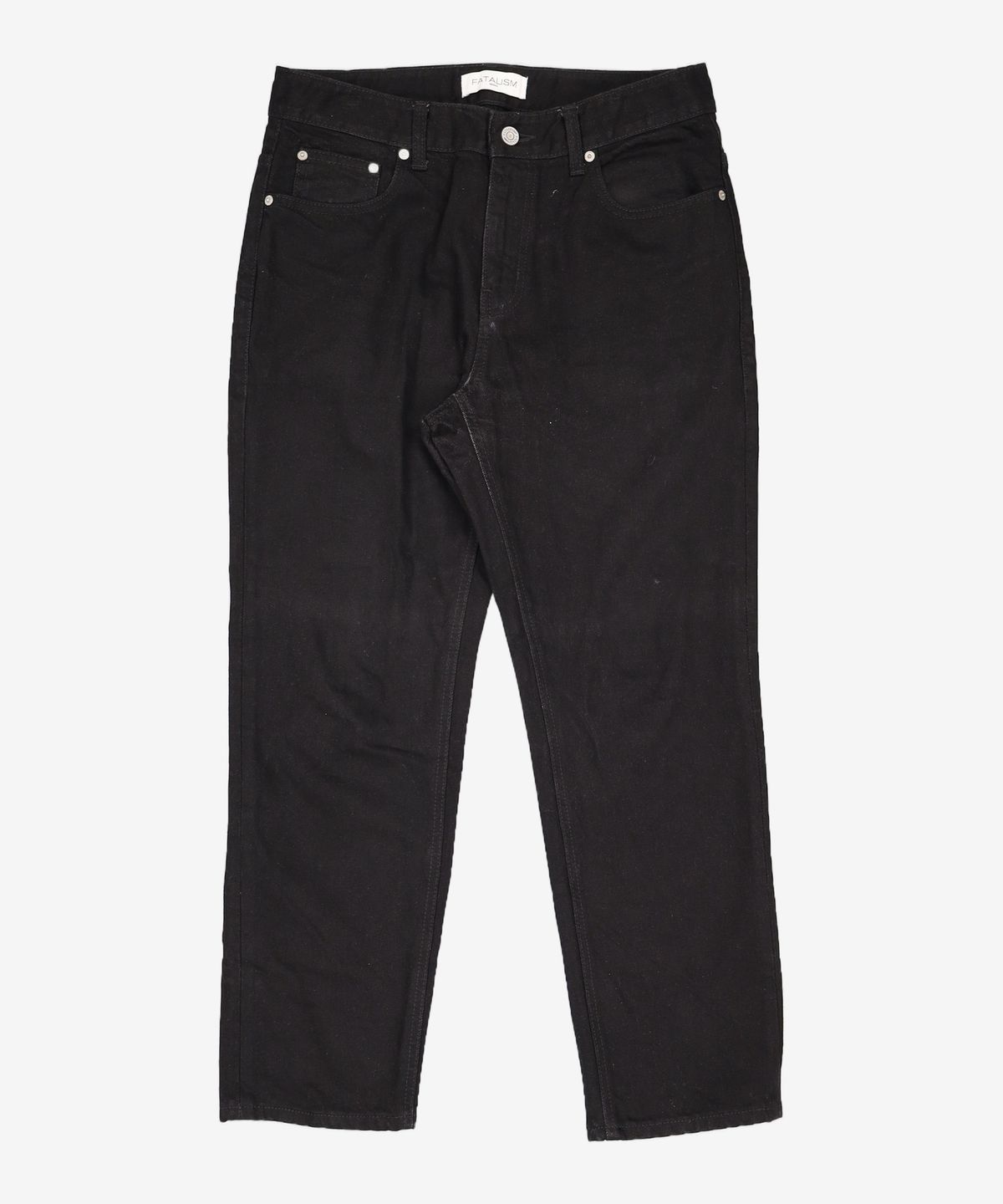 페이탈리즘(FATALISM) #0218 Black straight crop jean 46